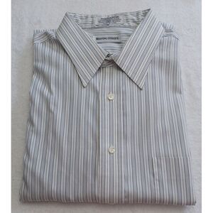 Mens 16.5 Long Sleeve Button Down Dress Shirt Made In USA.